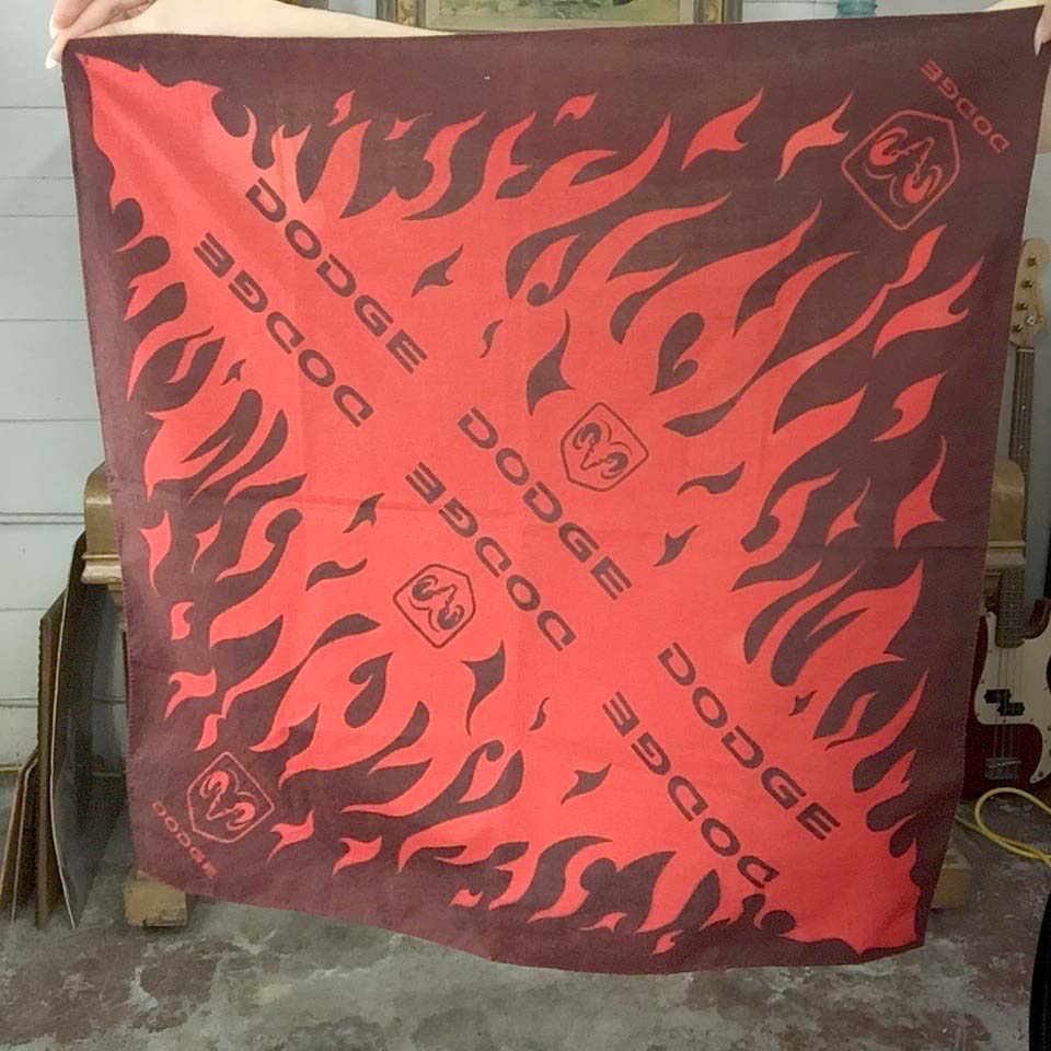 Vintage | Dodge Ram Flames Bandana