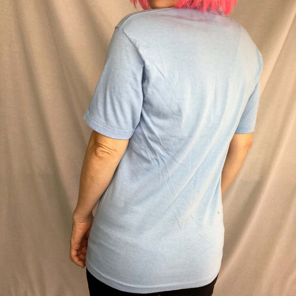 Vintage 80s 90s Blue Mickey Mouse Tee Soft Disneyland Single Stitch T Shirt M/L