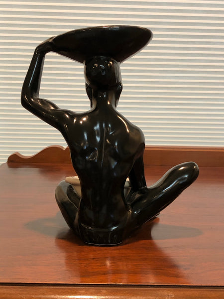 Ceramic African Man Figurine