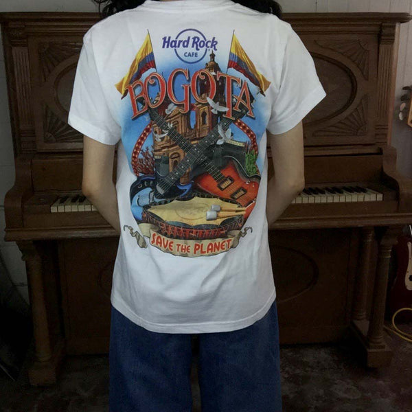 Vintage 90s | Hard Rock Cafe Bogota T Shirt | Size S