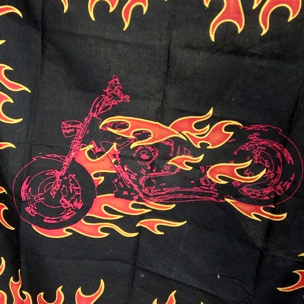 Vintage | Motorcycle Flames Bandana