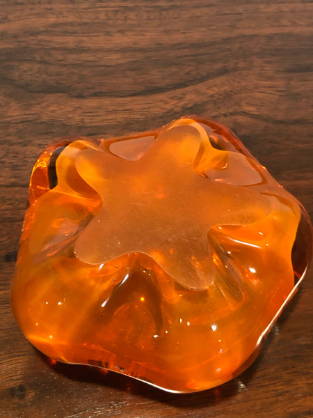 Orange Glass Bowl