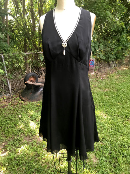 VTG 90s | Party Mini Slip Dress Sleeveless Cocktail Empire Formal Prom | S