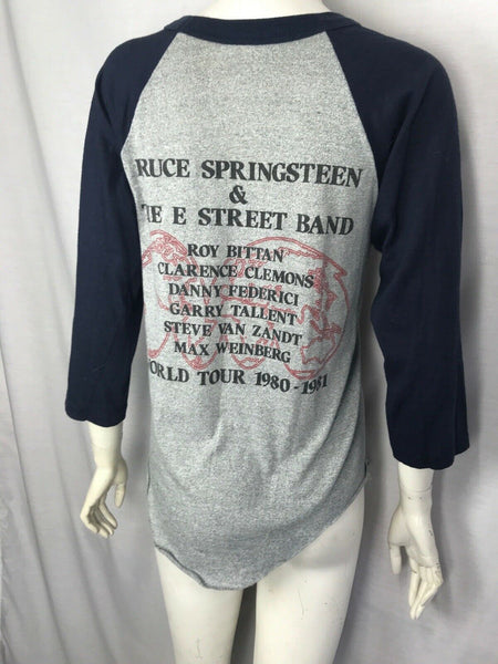 Vintage 80s 1981 Bruce Springsteen E Street Band Concert Tour Rock T Shirt Tee S