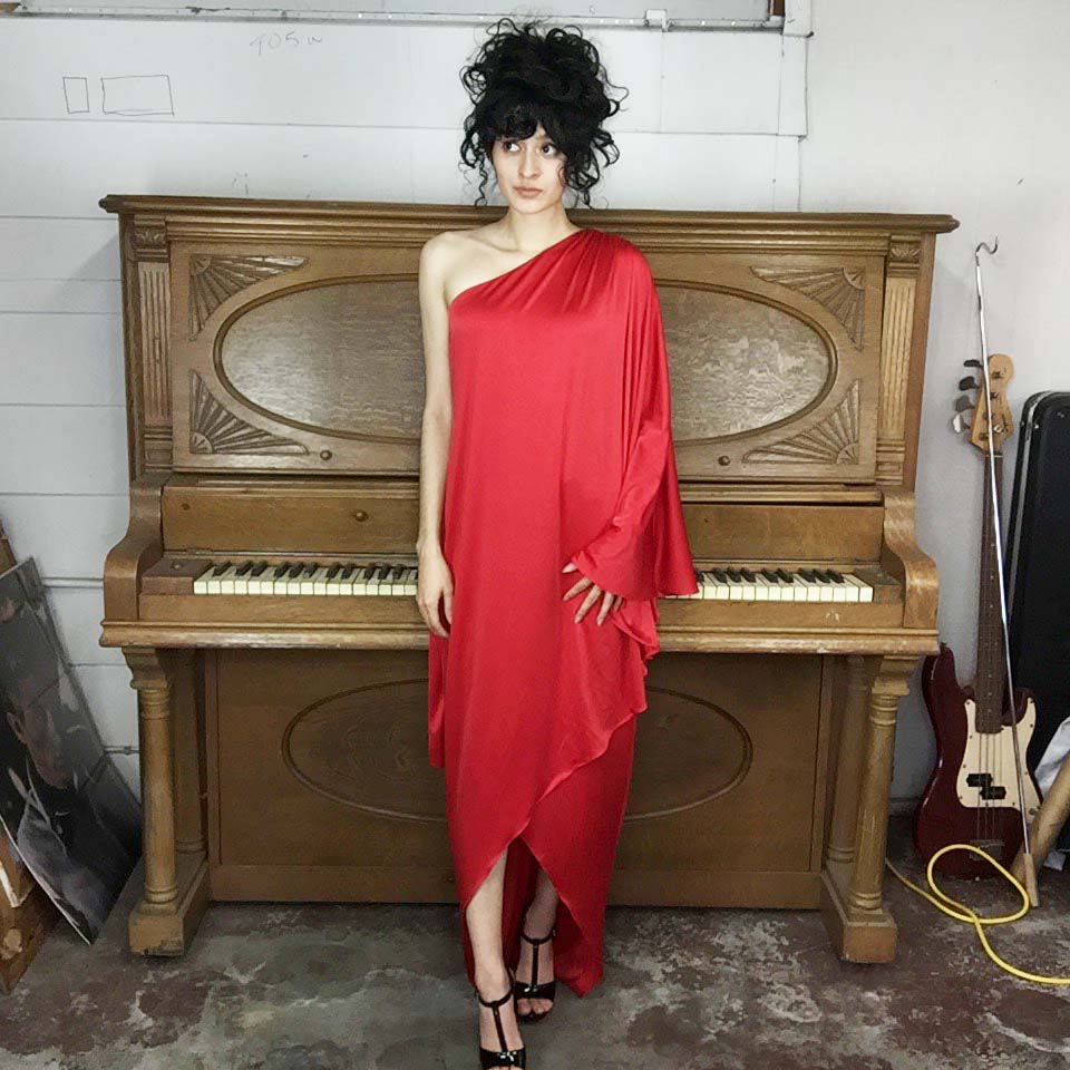 Halston Red Draped Grecian Goddess One Sleeve Boho Disco Party Maxi Dr Fashion Time Machine Halston Red Draped Grecian Goddess One Sleeve Boho Disco Party Maxi Dr Fashion Time Machine