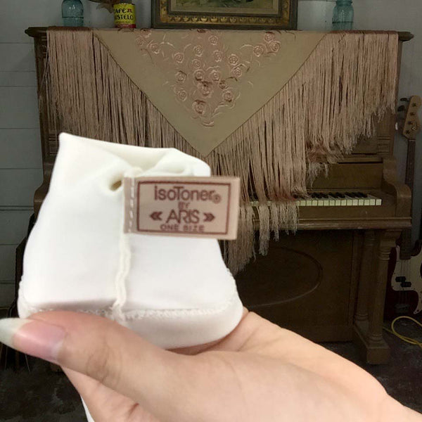 Vintage 50s 60s | White Cream Nylon gloves