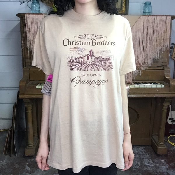 Vintage 70s | Christian Brothers Souvenir Novelty Single Stitch T Shirt | XL