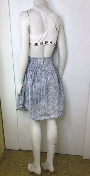 Vintage 80s Cherokee Acid Wash Denim High Waisted Retro Party Mini Skirt XS S