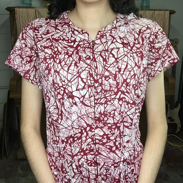 Vintage 60s | MOD Abstract Jackson Pollock GoGo MCM Mini Dress | S/M