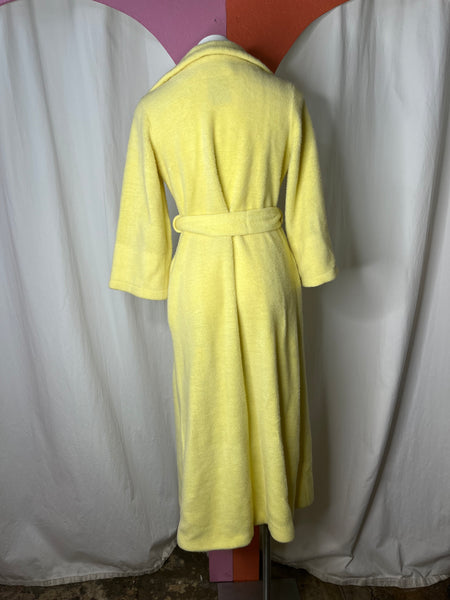 Vintage 70s 80s | Yellow Fluffy Sears Louge Robe