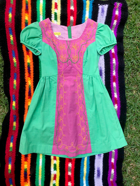 Vintage 60s | Hippie Mod Flower Power Dress Groovy Baby Doll Mini dress | XS