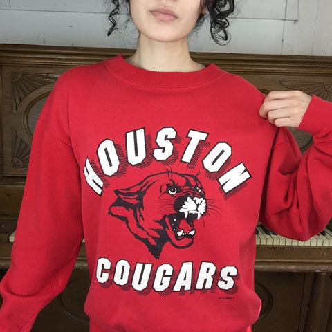 Vintage 90s Y2K | Streetwear Houston UH Mascot Cougars T Shirt | Size L