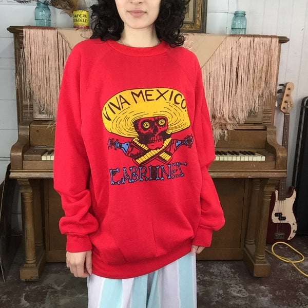 Vintage 90s | Deadstock | Viva Mexico Sweatshirt | XL