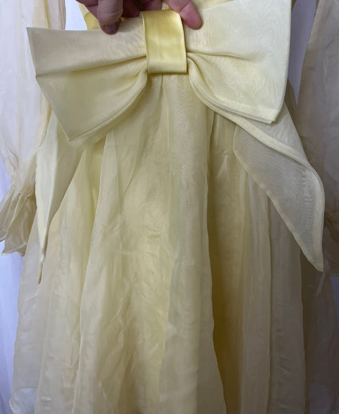 Vintage MOD 60s | Yellow Mini Dress | Size S