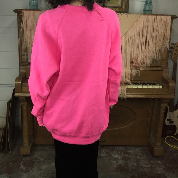 Vintage 90s | Deadstock | Hot Pink Viva Mexico Sweatshirt | XL