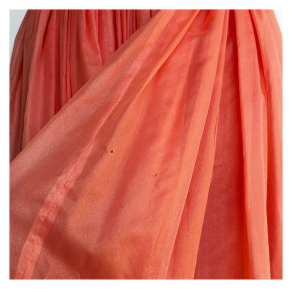 Vintage 50s 60s | Fit & Flare TuTu Full Skirt Pink Chiffon Prom Party Dress | XS