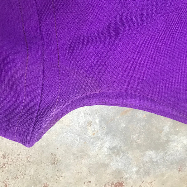 Vintage 60s | MOD Purple Twiggy Space Age GoGo MCM Micro Mini Scooter Dress | S