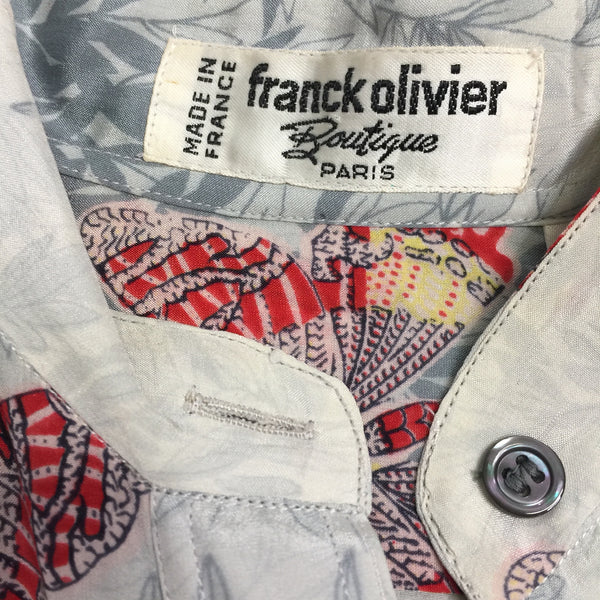 Vintage | FRANCK OLIVER Butterfly Print Silk Blouse Top | Size 42