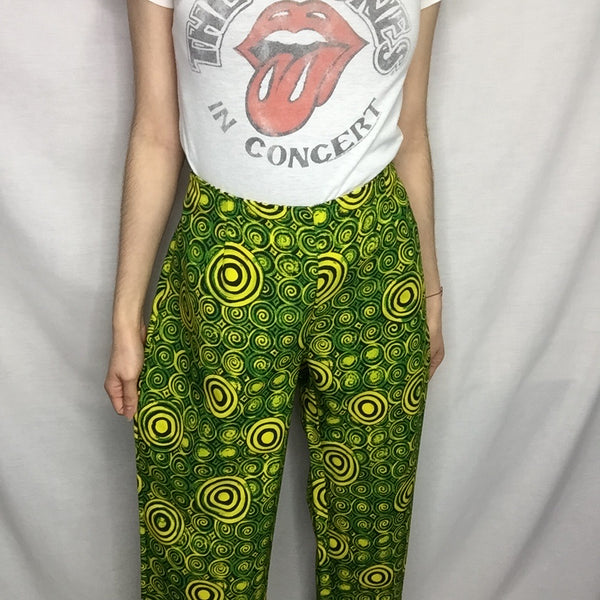 VTG 90s does 70s | Groovy Psychedelic Rave Disco Boho Hippie Bell Bottoms | L