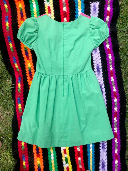 Vintage 60s | Hippie Mod Flower Power Dress Groovy Baby Doll Mini dress | XS