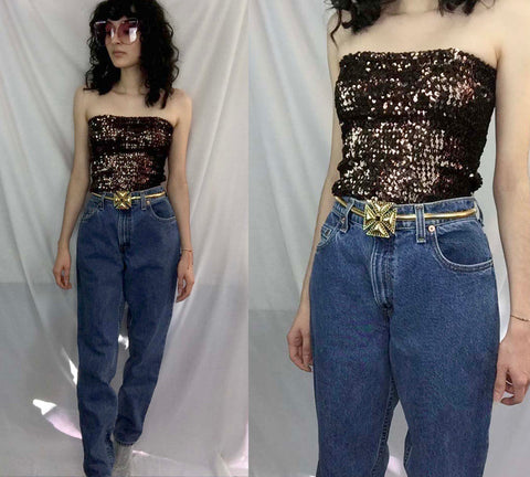 Vintage 90s | Levis 28 x 30 Denim Jeans Relaxed fit tapered leg High Waist | 6