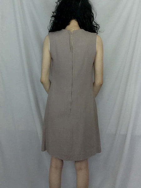 Vintage 60s  | MOD Daisy Trim Twiggy GoGo Mini A Line Dress | S