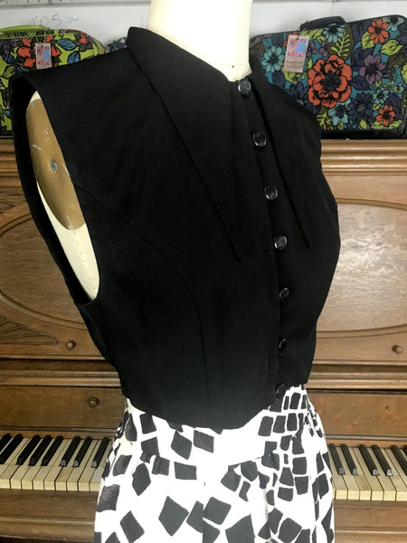 Vintage 60s 70s | Go Go Disco Groovy Hippie Boho Mod Big Collar Crop Top | XS