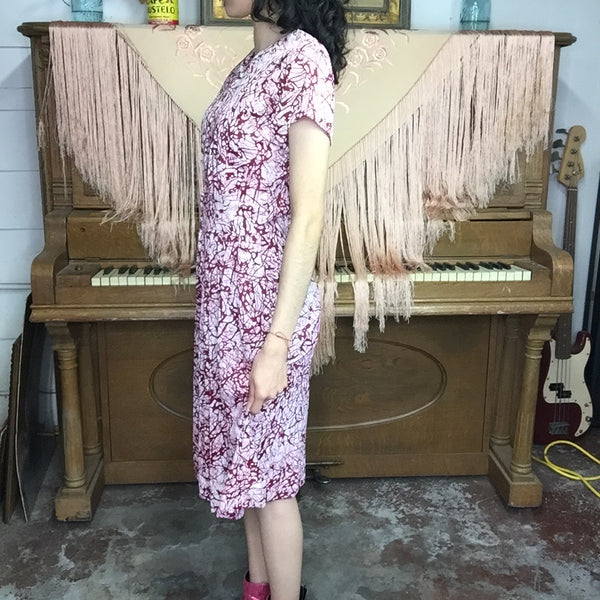 Vintage 60s | MOD Abstract Jackson Pollock GoGo MCM Mini Dress | S/M