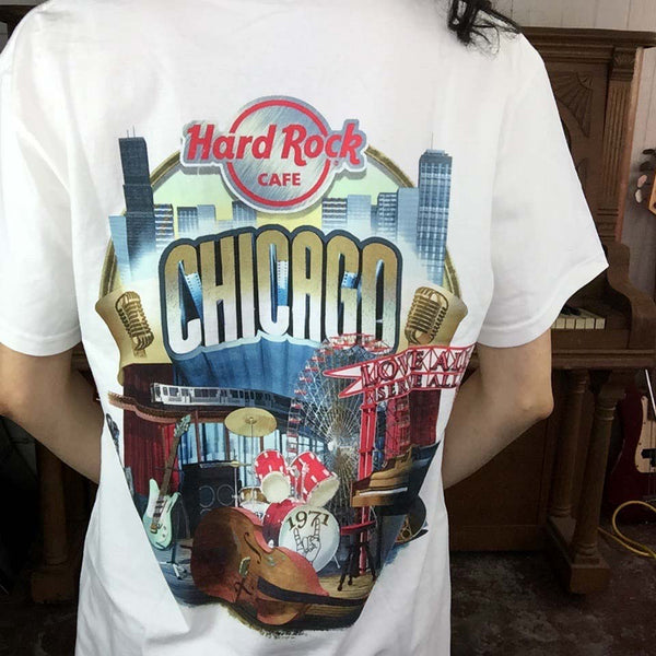 Vintage 90s | Hard Rock Cafe Chicago T Shirt | Size S