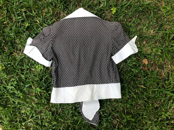 Vintage 60s 70s | Go Go Disco Groovy Hippie Boho Mod Retro Blouse Crop Top | S