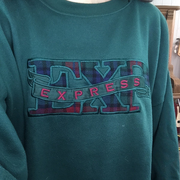 Vintage 90s | Express Oversized Pullover Cozy Sweatshirt | M