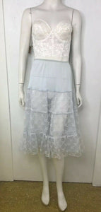 Vtg 50s Blue Underskirt Swing Skirt Pin Up Rockabilly Crinoline TuTu Petticoat