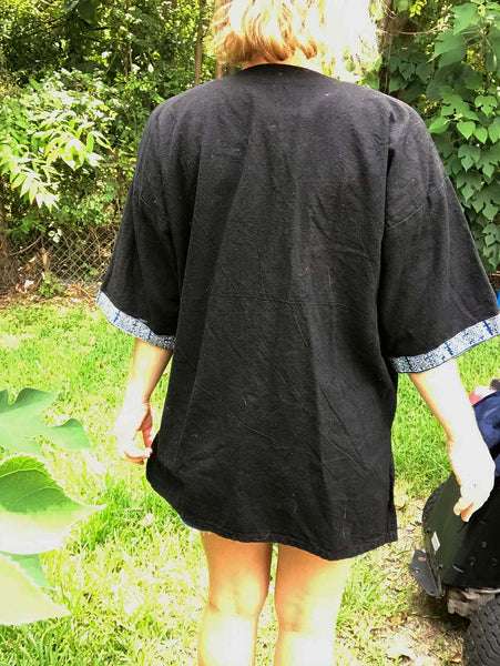 Vintage 70s | African Hippie Boho Festival Tunic Kaftan Dashiki Shirt Top Blouse